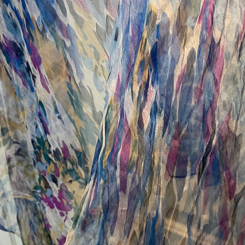 FLORAL SILK SHAWL